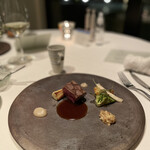 マレッタ - 黒毛和牛ロース肉の低温ロースト　季節野菜とブイヨンスープ