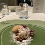 マレッタ - 丹波栗と洋梨のモンブラン　シナモン香る洋梨のソルベを添えて