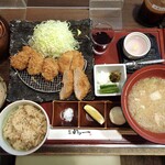 Niigata Katsu Ichi - ヒレかつとカキフライ定食