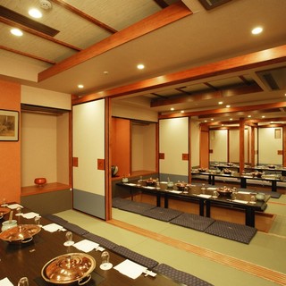 A wide range of large and small private rooms that can be used in a variety of situations