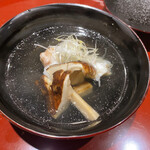 礒田 - クエと松茸のお椀