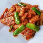 Sichuan style eggplant stir-fry