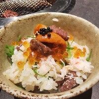 西中州焼肉 きらく - 本日の和牛釜飯