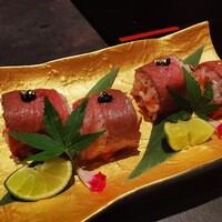 西中州焼肉 きらく - 和牛肉寿司