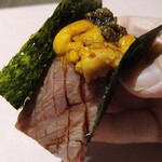 Hassun - 長野産ハネシタ うにく寿司﻿ 