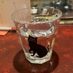 西浅草 黒猫亭 - 黒猫のグラス