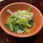 鮨 富海 - 小松菜のおひたし