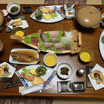 大浜荘 - 夕食の全体像