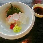 日本料理 鯉城 - お造り 二種盛り合わせ