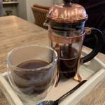 軽井沢ベランダ - フレンチプレスコーヒー