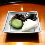 天ぷら すず航 - 香の物