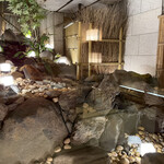 北新地しゃぶしゃぶすき焼き きらく - 中庭