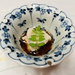 北新地しゃぶしゃぶすき焼き きらく - 上ミノ湯引き