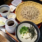 手打そば千花庵 - 殿方のざる蕎麦食べ比べ〜大和芋のとろろざる蕎麦