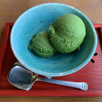 茶フェ ちゃきち - 「ジェラート抹茶五段」¥370
