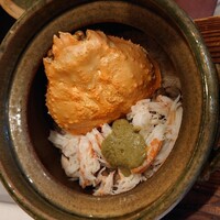 うぶか - 飯物とずわい蟹の甲羅