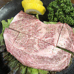 炭火焼肉 やまもと - 特選ステーキ   4500円(税別)