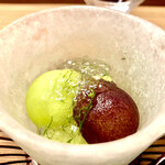 かんだ - シャインマスカットとピオーネ　目が覚める美味しさ