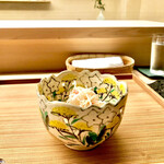 かんだ - 二皿目　松茸と蟹