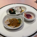 中国料理 旬輝 - フカヒレランチの前菜、今日のはよだれどり無し。変更したのかな