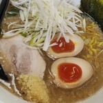 麺屋 小林 - 濃厚力麺　野菜抜きネギトッピング