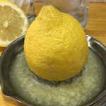 Yannoya - レモンスクイーザーで生レモンを絞り