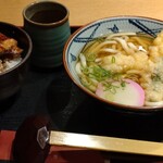 清修庵 - ミニ天ぷらうどんとミニうな丼セット