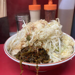 ラーメン二郎 - ラーメン　カラメ以外全マシマシ&高菜