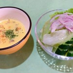 アイリッシュスプーン - スープとサラダ