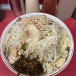 ラーメン二郎 - ラーメン　カラメ以外全マシマシ&高菜