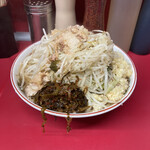 ラーメン二郎 - ラーメン　カラメ以外全マシマシ&高菜