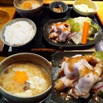 Sake To Dashi Kagari - ランチ定食 神戸ポークを使ったローストポーク