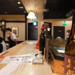 和食と日本酒 田 - カウンター席
