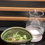 四季彩ダイニング　春 - 鮪（中トロ・赤身・天身）ヤマトイモのせ。