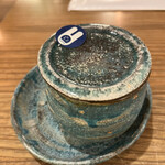 うさぎや CAFE - フレンチ焼き９００円、セット煎茶３５０円。器が可愛いですね♩ アイスでこうくるとは想像外でしたが、ほんわかしました