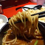 浅草製麺所 - スープがよくからみます。