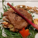 寿司 はせ川 - のどぐろ松茸包み焼