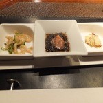 マラルンガ鉄板焼 - 前菜三種盛り