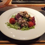 マラルンガ鉄板焼 - 紅豚アグーロースの焼きしゃぶサラダ〜黒胡麻ドレッシング