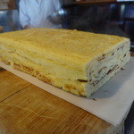 鮨 笹元 - 焼き立ての玉子焼き