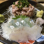 居酒屋いいの - マコガレイとドンコ刺身