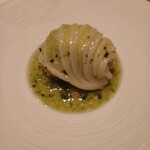 ラ・ブランシュ - ⑦ハタのソテー　秋キャベツ乗せ