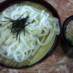 天山トロン温泉 - ざるうどん350円です