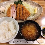 とんかつ 大倉 - 特ロース定食（230g）（2180円）