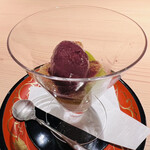 蓬左茶寮 - ピオーネのシャーベット