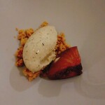 TEPATOMOKA - ほうじ茶のアイスクリーム 無花果のコンポート