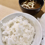 とんかつ野崎 - ご飯、味噌汁