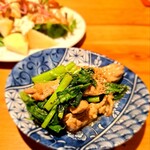 daimyounamba-shotto - セセリと空芯菜のアンチョビバター