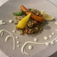 EX marunouchi - チョリソーとキノコのパエリア