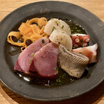 文化商店 - 『メニューにはない』魚介のマリネ。